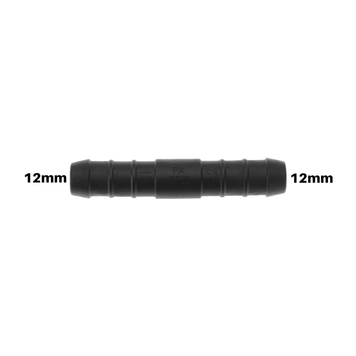 WamSter | Schlauchverbinder Pipe Connector 12mm Durchmesser