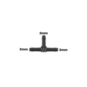 WamSter T Schlauchverbinder T-Stück Pipe Connector 3 mm...