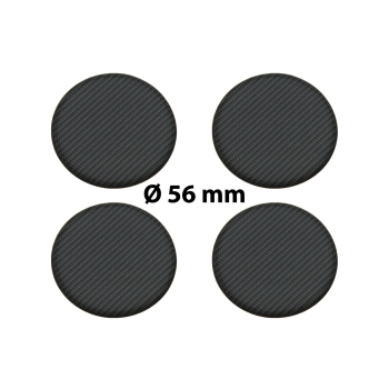 4 x 56 mm Polymere Aufkleber Emblem für Nabenkappen...