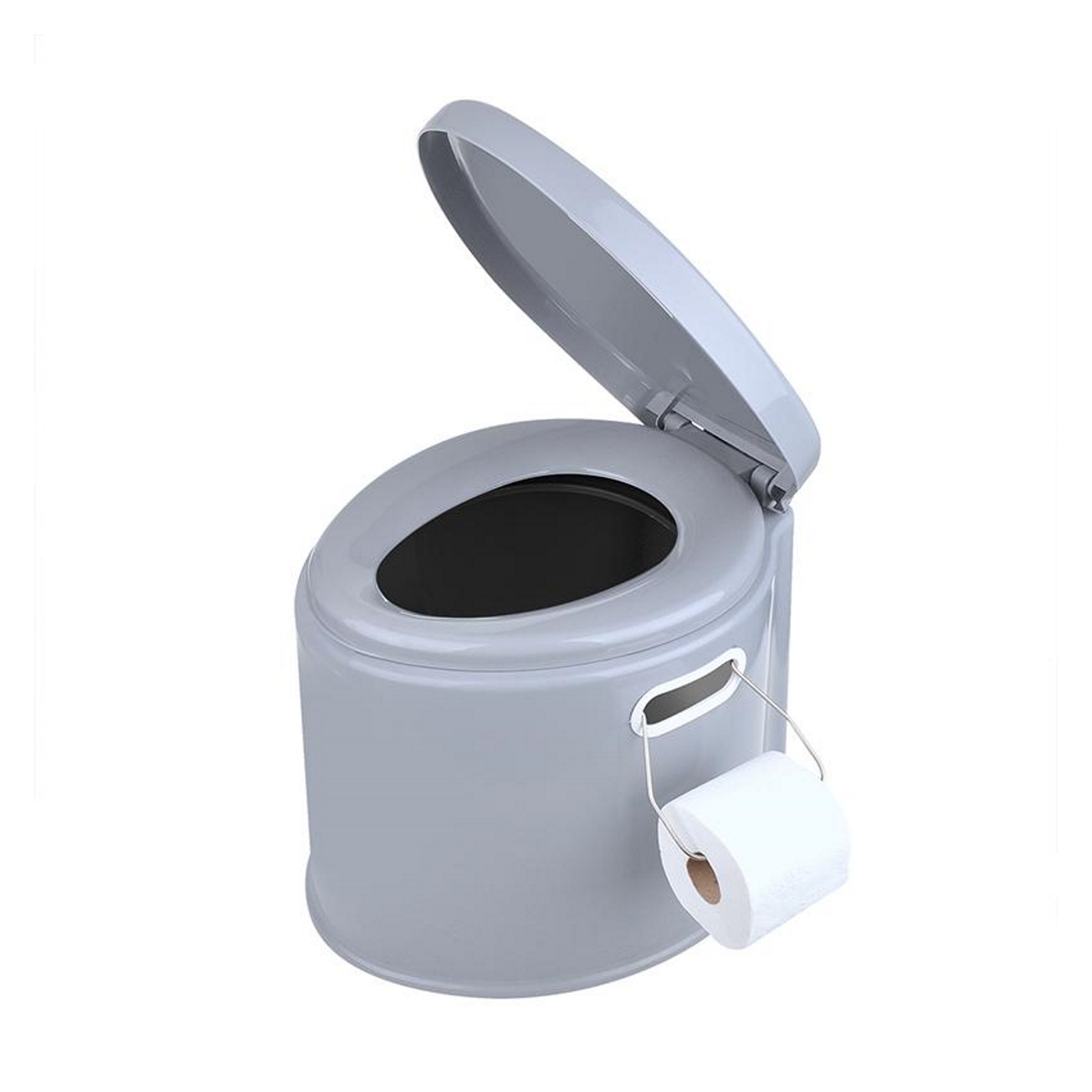 Camping Outdoor Toilette mobil WC mit Sitz mit Deckel tragbare Eimert